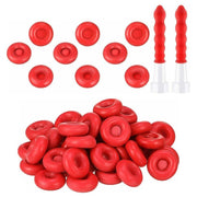 50pcs Glass Glue Nozzle Sealing Cap Leak-proof Sleeve Glass Glue Nozzle Protective Sleeve