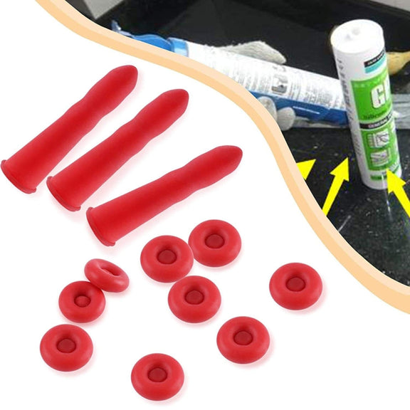 20pcs Glass Glue Nozzle Sealing Cap Leak-proof Sleeve Glass Glue Nozzle Protective Sleeve