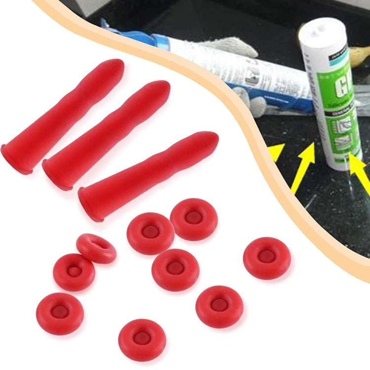20pcs Glass Glue Nozzle Sealing Cap Leak-proof Sleeve Glass Glue Nozzle Protective Sleeve