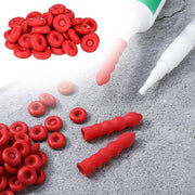 20pcs Glass Glue Nozzle Sealing Cap Leak-proof Sleeve Glass Glue Nozzle Protective Sleeve