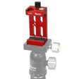 XILETU XJ-8 Aluminum Alloy Camera Head Tripod Mobile Phone Clip(Red) - Other Accessories by XILETU | Online Shopping South Africa | PMC TechLife | Buy Now Pay Later Mobicred