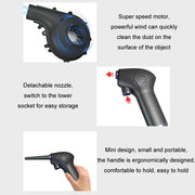 15000mAh Rechargeable Dust Blower Keyboard Case Cleaning Wind Blower