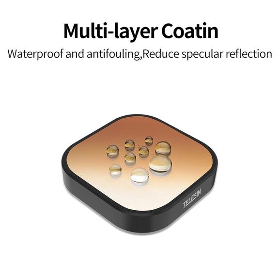 For GoPro Hero11 Black / HERO10 Black / HERO9 Black TELESIN Lens Filter, Spec:  ND8/16/32