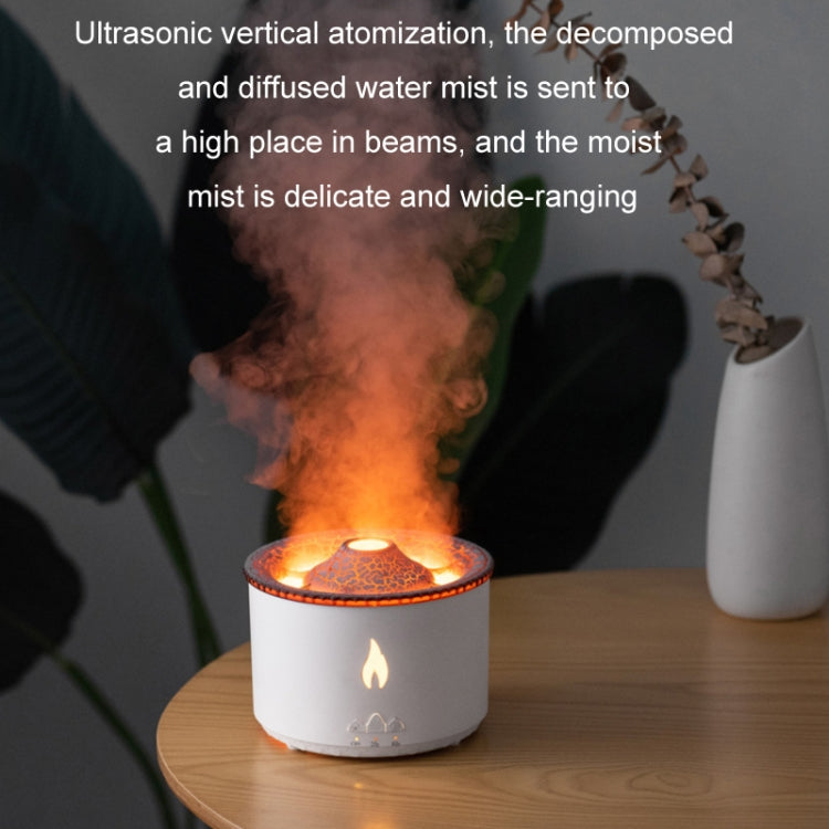 Volcanic Essential Oil Aroma Diffuser Ultrasonic Air Humidifier, Model: Monochrome(UK Plug)