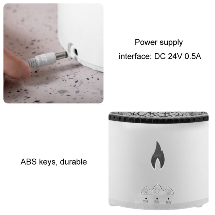 Volcanic Essential Oil Aroma Diffuser Ultrasonic Air Humidifier, Model: Two-color Remote Control(UK Plug) - free shipping - PMC TechLife - Order now!