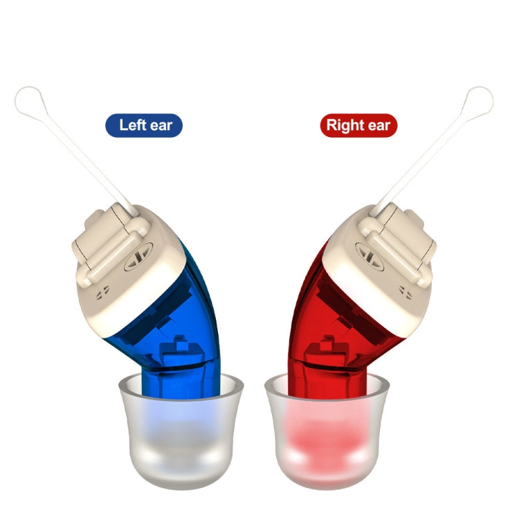AN127 Invisible In-Ear Hearing Aid Sound Amplifier For The Elderly And Hearing Impaired(Black Left Ear)