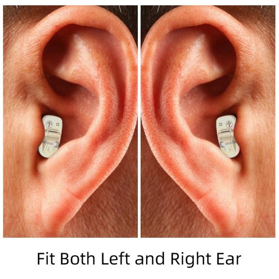 AN127 Invisible In-Ear Hearing Aid Sound Amplifier For The Elderly And Hearing Impaired(Red Right Ear)