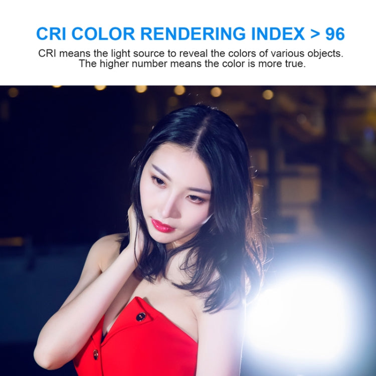 Pixel P50 Dual Color Temperature Flat Panel Fill Light 45W Soft Outdoor Shooting Fill Light For Straight Photography(Lamp+US Plug Adapter)