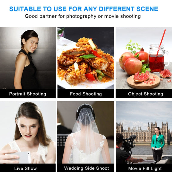 Pixel P50 Dual Color Temperature Flat Panel Fill Light 45W Soft Outdoor Shooting Fill Light For Straight Photography(Lamp+EU Plug Adapter)