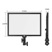 Pixel P50 Dual Color Temperature Flat Panel Fill Light 45W Soft Outdoor Shooting Fill Light For Straight Photography(Lamp+EU Plug Adapter)