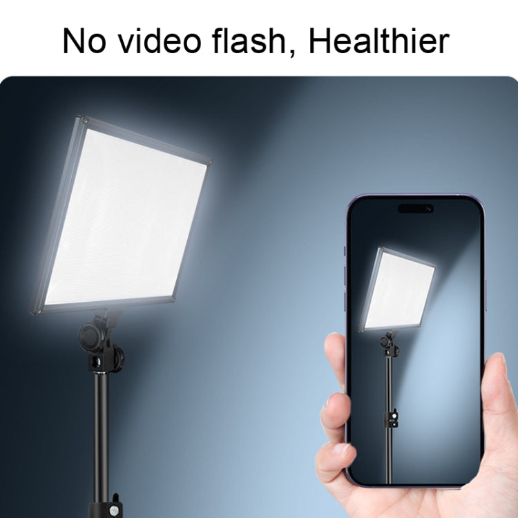 Pixel P50 Dual Color Temperature Flat Panel Fill Light 45W Soft Outdoor Shooting Fill Light For Straight Photography(Lamp+EU Plug Adapter)