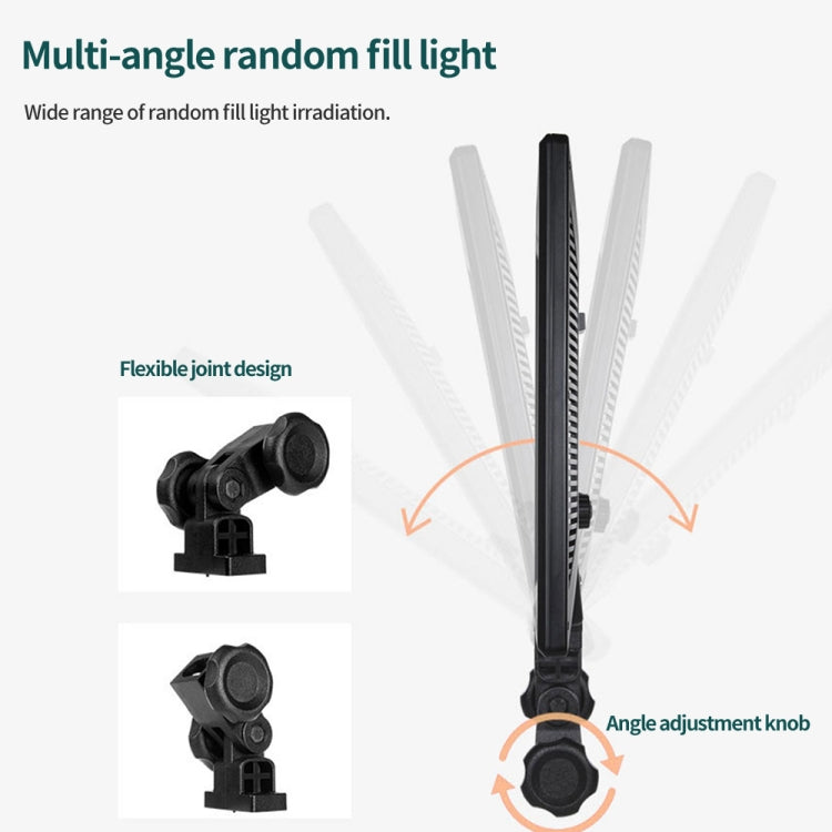 Pixel P50 Dual Color Temperature Flat Panel Fill Light 45W Soft Outdoor Shooting Fill Light For Straight Photography(Lamp+AU Plug Adapter)
