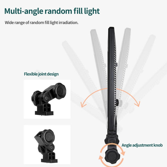 Pixel P50 Dual Color Temperature Flat Panel Fill Light 45W Soft Outdoor Shooting Fill Light For Straight Photography(Lamp+US Plug Adapter)