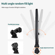 Pixel P50 Dual Color Temperature Flat Panel Fill Light 45W Soft Outdoor Shooting Fill Light For Straight Photography(Lamp+EU Plug Adapter)