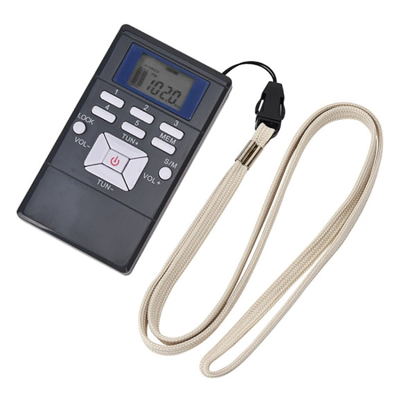 HanRongda HRD-109 Portable Mini FM Radio Conference Receiver(Silver Gray)