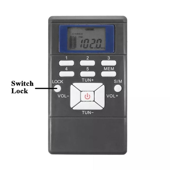 HanRongda HRD-109 Portable Mini FM Radio Conference Receiver(Silver Gray)