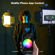 Pixel P80 60W 2600-10000K 542 LEDs Photography Fill Light Support Mobile APP Remote Control���AU Plug