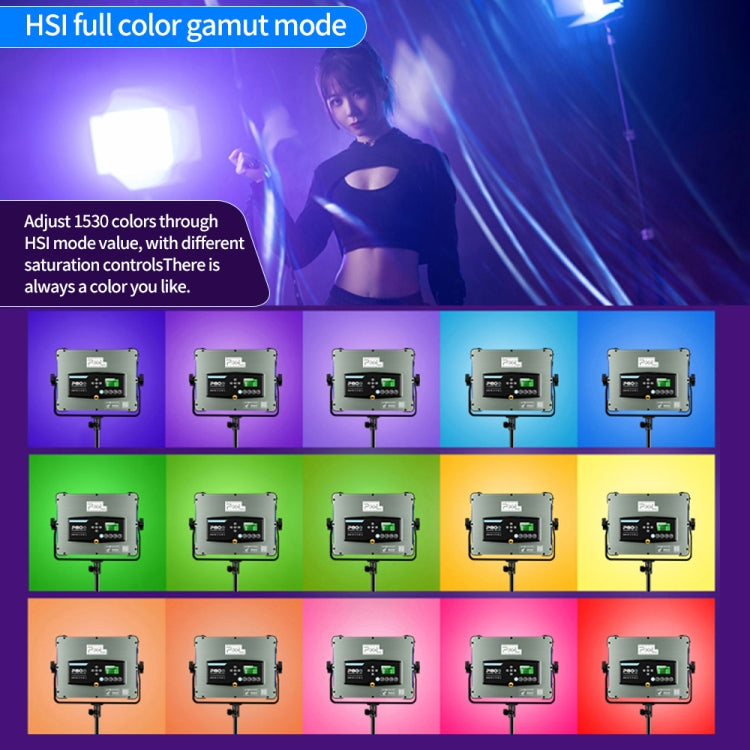 Pixel P80 60W 2600-10000K 542 LEDs Photography Fill Light Support Mobile APP Remote Control���AU Plug