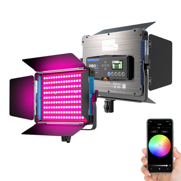 Pixel P80 60W 2600-10000K 542 LEDs Photography Fill Light Support Mobile APP Remote Control,US Plug