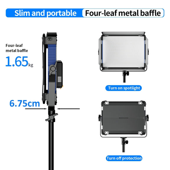 Pixel P80 60W 2600-10000K 542 LEDs Photography Fill Light Support Mobile APP Remote Control,UK Plug