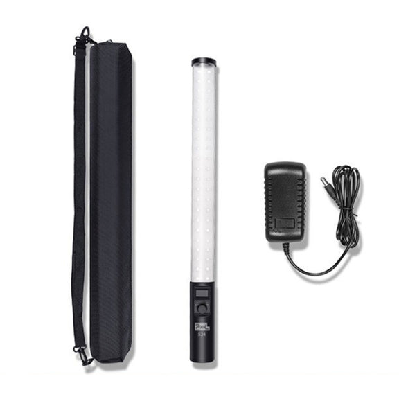Pixel S24 RGB Fill Light Rod Handheld Portable Color Icelet Outdoor Videos Live Broadcast Studio Camera Stick Lamp(Standard Set+US Plug Adapter)