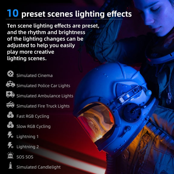 Pixel S24 RGB Fill Light Rod Handheld Portable Color Icelet Outdoor Videos Live Broadcast Studio Camera Stick Lamp(Standard Set+US Plug Adapter)