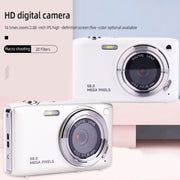 2.88 Inch IPS Screen HD Digital Camera 16X Zoom Portable CCD Camera(Black)