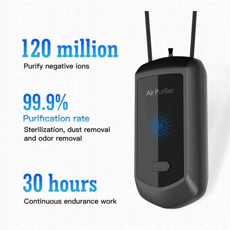 120 Million Negative Ion Air Purifier Mini Hanging Neck Purifier(White) - free shipping - PMC TechLife - Order now!