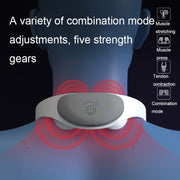 Cervical Spine Massager TENS Microcurrent Pulse Hanging Neck Massage Device(White)
