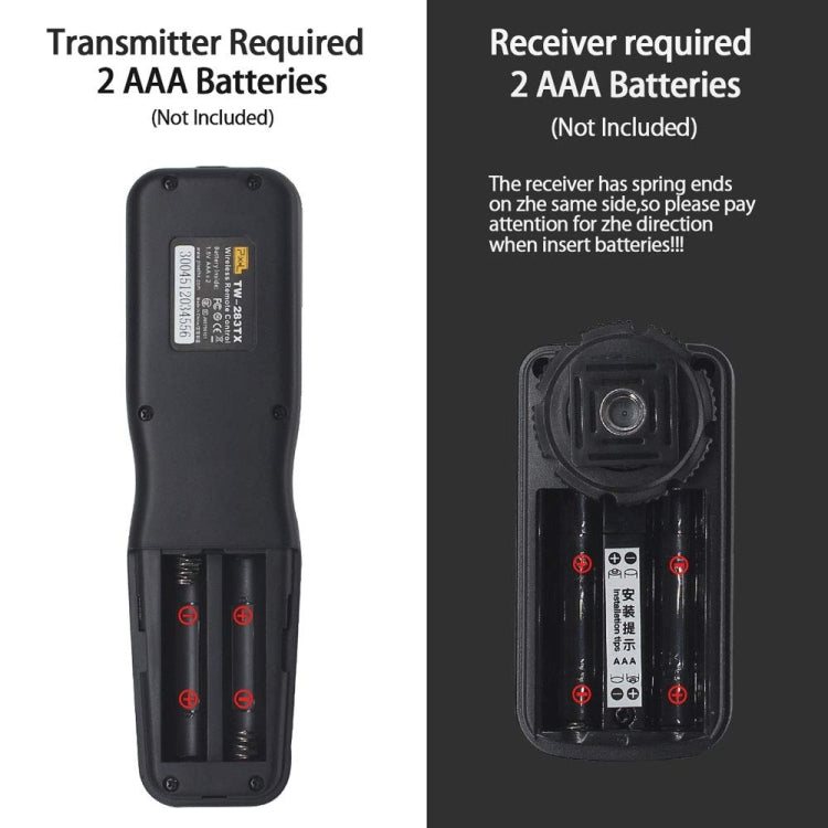 For Sony S2 Pixel TW283 Shutter Wireless Delay Remote Control SLR Shutter Flasher