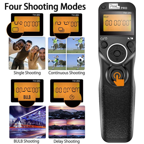 For Sony S2 Pixel TW283 Shutter Wireless Delay Remote Control SLR Shutter Flasher