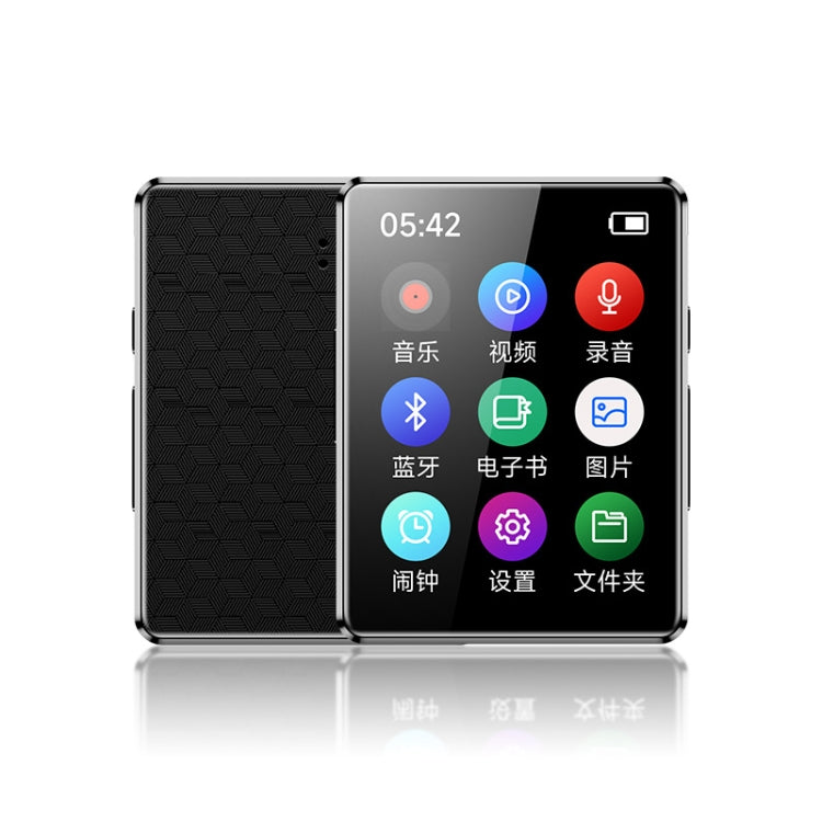 MP3 Music Player Bluetooth 5.0 Ebook Recorder MP4 Walkman 16GB(Black)