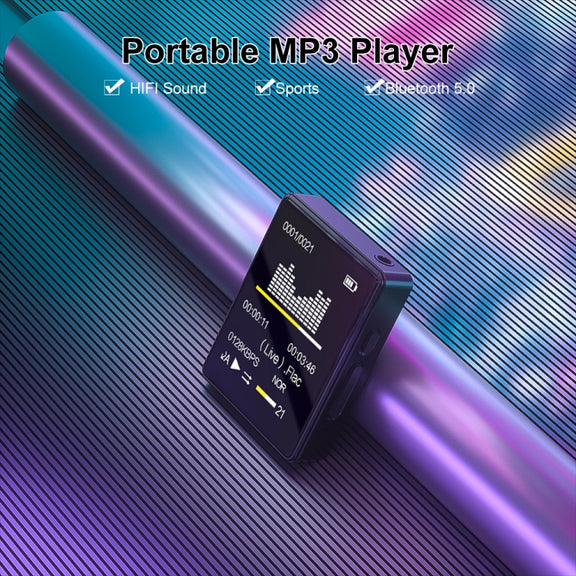 MP3 Music Player Bluetooth 5.0 Ebook Recorder MP4 Walkman 128GB(Black)