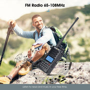 RETEVIS RA89 UV Dual-segment IP68 Water-resistant Dual-guard Dual-standby Walkie Talkie(US Frequency 144-148/420-450MHz)