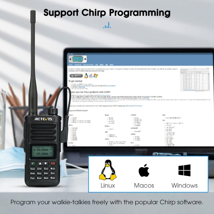 RETEVIS RA89 UV Dual-segment IP68 Waterproof Dual-guard Dual-standby Walkie Talkie(US Frequency 144-148/420-450MHz) - free shipping - PMC TechLife - Order now!