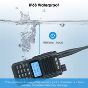 RETEVIS RA89 UV Dual-segment IP68 Water-resistant Dual-guard Dual-standby Walkie Talkie(US Frequency 144-148/420-450MHz)