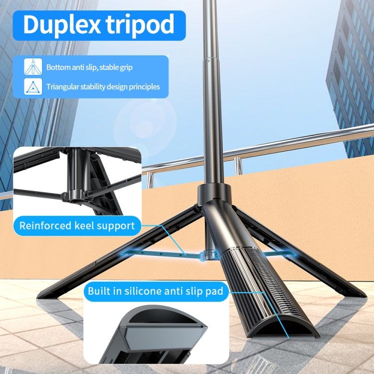Pixel ST2 1.6m Anti Shake Selfie Stick Head Tripod Handheld Portable Folding Remote Control Outdoor Photo Stands(With Bluetooth Remote Control) - Selfie Sticks by Pixel | Online Shopping South Africa | PMC TechLife | Buy Now Pay Later Mobicred