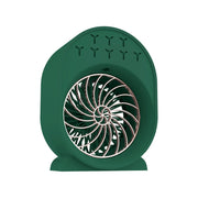 USB Spray Humidification Air Conditioning Fan Small Portable Desktop Air Cooler, Style: Plug-in (Green)
