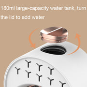 USB Spray Humidification Air Conditioning Fan Small Portable Desktop Air Cooler, Style: Plug-in (Green)
