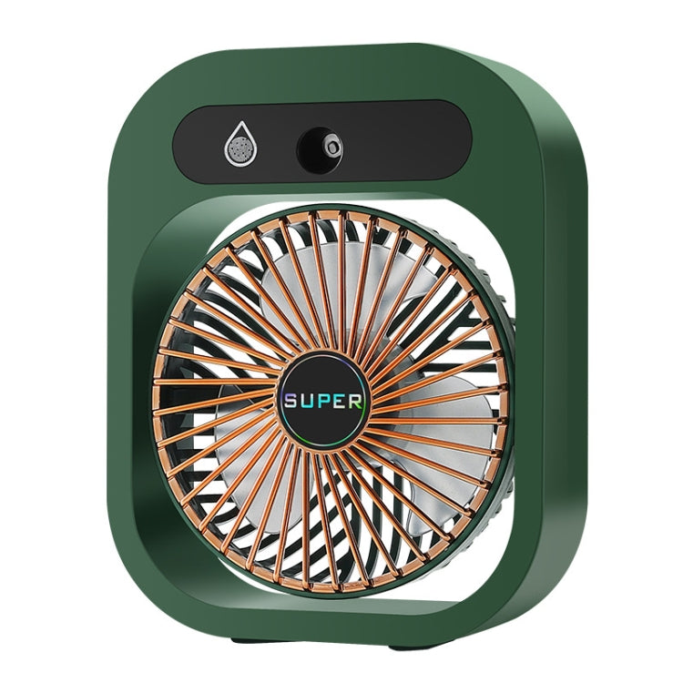 USB Charging Humidification Air Conditioner Fan Nano Spray Desktop Portable Cooling Fan(Green) - Electric Fans by PMC TechLife | Online Shopping South Africa | PMC TechLife | Buy Now Pay Later Mobicred