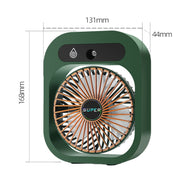 USB Charging Humidification Air Conditioner Fan Nano Spray Desktop Portable Cooling Fan(White)