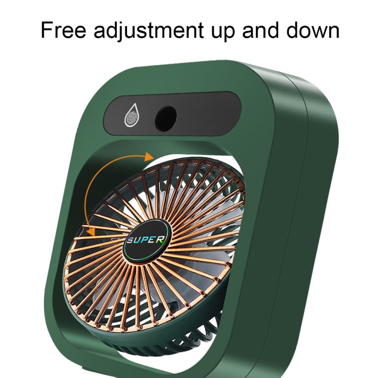 USB Charging Humidification Air Conditioner Fan Nano Spray Desktop Portable Cooling Fan(Green) - Electric Fans by PMC TechLife | Online Shopping South Africa | PMC TechLife | Buy Now Pay Later Mobicred