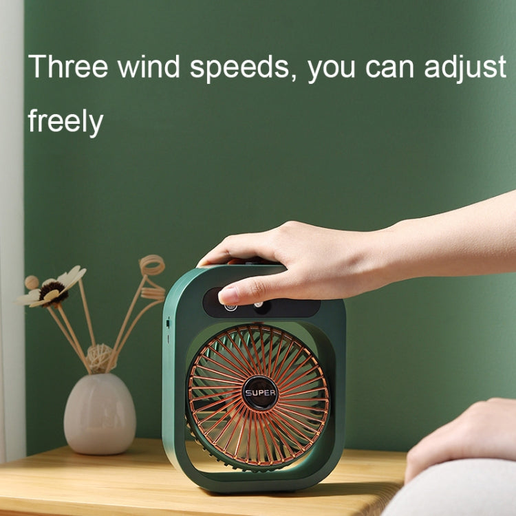 USB Charging Humidification Air Conditioner Fan Nano Spray Desktop Portable Cooling Fan(White) - Electric Fans by PMC TechLife | Online Shopping South Africa | PMC TechLife | Buy Now Pay Later Mobicred