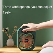 USB Charging Humidification Air Conditioner Fan Nano Spray Desktop Portable Cooling Fan(White)