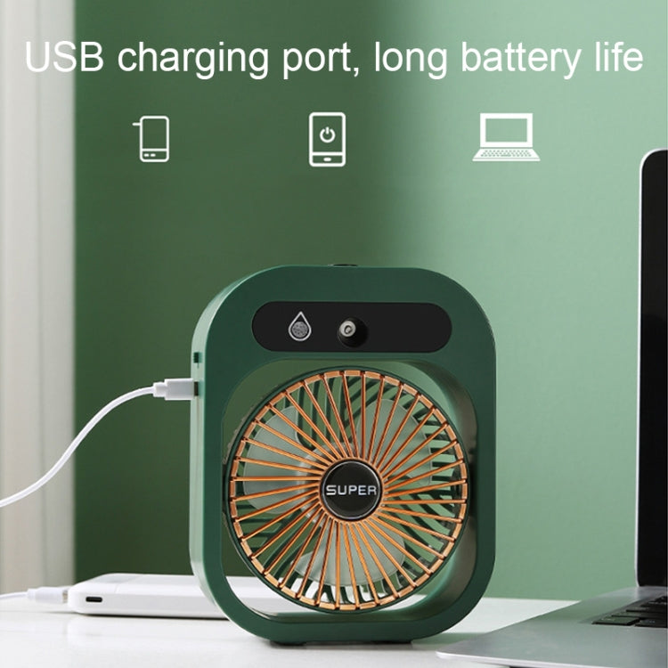 USB Charging Humidification Air Conditioner Fan Nano Spray Desktop Portable Cooling Fan(White) - Electric Fans by PMC TechLife | Online Shopping South Africa | PMC TechLife | Buy Now Pay Later Mobicred