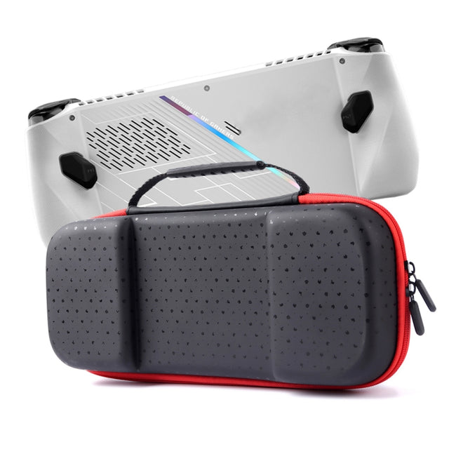 For ASUS ROG Ally Game Console Portable PU Water-resistant Storage Box(Red)