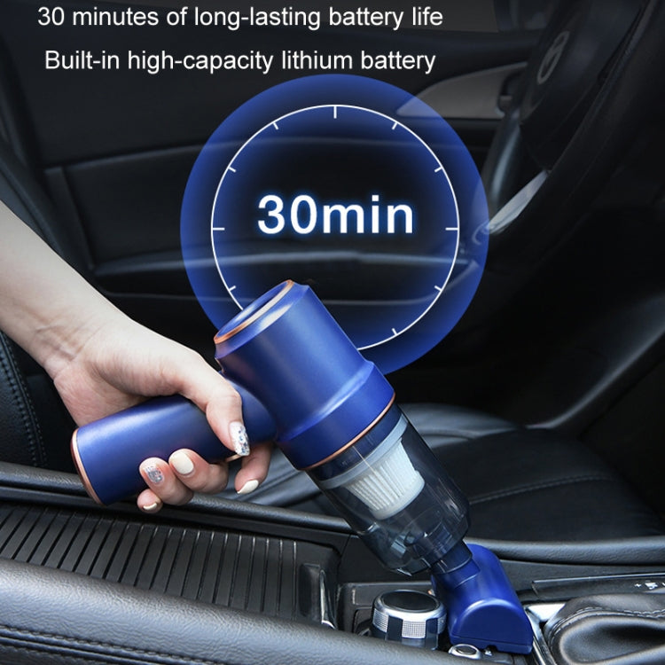 Wireless Car High Power Charging Mini Car Vacuum Cleaner, Color: Upgraded White USB Cable - Vacuum Cleaner by PMC TechLife | Online Shopping South Africa | PMC TechLife | Buy Now Pay Later Mobicred