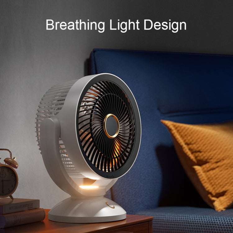 Desktop Air Circulation Upright Night Light Fan Household Rotatable Turbo Fan, Style: Charging Model - Electric Fans by PMC TechLife | Online Shopping South Africa | PMC TechLife | Buy Now Pay Later Mobicred