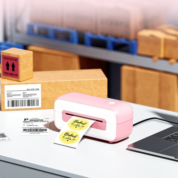 Phomemo PM246S Address Label Printer Thermal Paper Express E-Manifest Printer, Size: US(Purple)