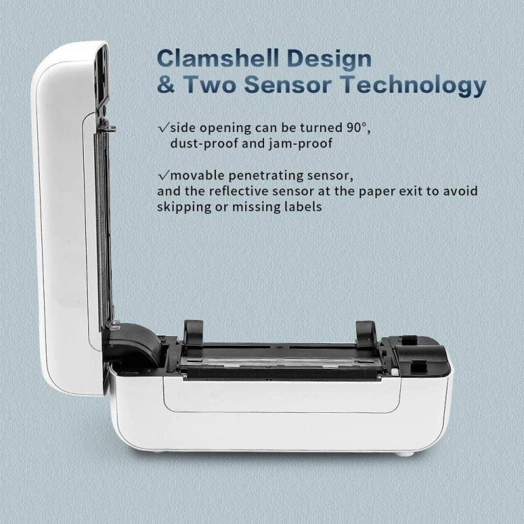 Phomemo PM246S Address Label Printer Thermal Paper Express E-Manifest Printer, Size: EU(Black White)